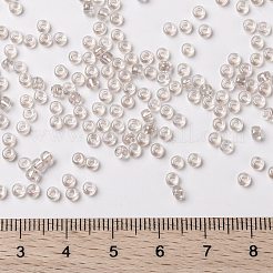 MIYUKIラウンドロカイユビーズ  日本製シードビーズ  （rr3641)ファンシーライニングソフトチーク  15/0  1.5mm  穴：0.7mm  約250000個/ポンド&nbsp;SEED-G009-RR3641