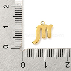 Pendentifs en acier inoxydable 304 plaqués or véritable 18 carat avec placage sous vide PVD&nbsp;STAS-L278-002G-08