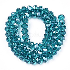 Chapelets de perles en verre électroplaqué&nbsp;LS-EGLA-A034-T1mm-A33