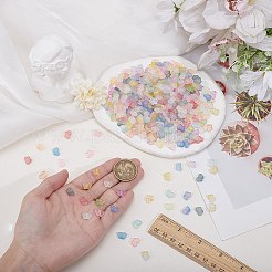 400 шт. 10-цветные градиентные прозрачные акриловые бусины&nbsp;OACR-PA0001-36