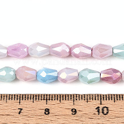 Антикоррозийные гальванические стеклянные бусины&nbsp;GLAA-T025-13A-02