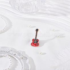 1 Stück Emaille-Anstecker mit Gitarrenmotiv.&nbsp;JEWB-LP0004-48B
