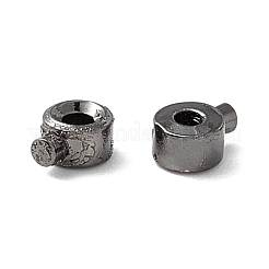 Зажимные бусины из латуни&nbsp;KK-E280-01B