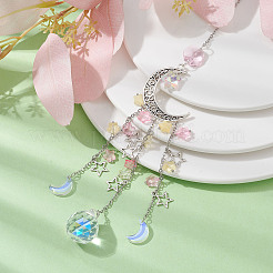 Стеклянный кулон украшение&nbsp;HJEW-TA00087-03