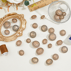 30 шт. 5 стиля кнопок из цинкового сплава BUTT-FH0001-016AG