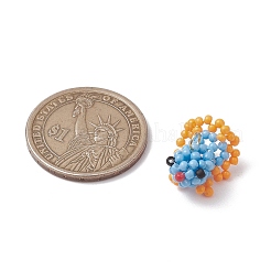 Подвески из стеклянных бусинок в виде золотых рыбок&nbsp;PALLOY-MZ00561-02