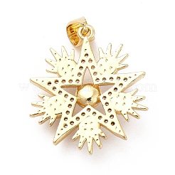 Латунные микропаве прозрачные подвески с фианитом&nbsp;KK-M235-11G