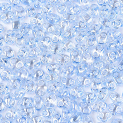Transparente Farben Glanz Glas Saatperlen&nbsp;SEED-N008-09A