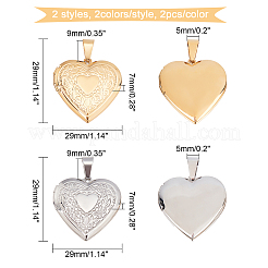 8 шт. 2 подвески-медальоны из нержавеющей стали 316 STAS-DC0003-98