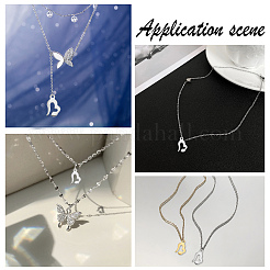 40 шт. 2-цветное вакуумное покрытие PVD из нержавеющей стали 304 STAS-UN0028-32