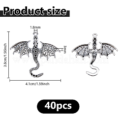 40pcs supports de strass pendentif en alliage de style tibétain&nbsp;TIBEP-DC0001-52