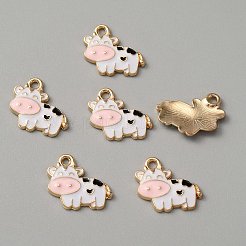 Подвески из эмали и сплава&nbsp;ENAM-WH0001-15KCG-02