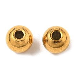 Гладкие круглые разделительные бусины из нержавеющей стали 304&nbsp;STAS-M006-01A-G