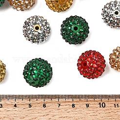 Бусины из смоляных стразов на рождественскую тематику RESI-L049-01