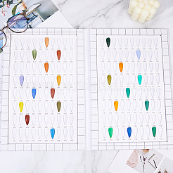 Бумажный нейл-арт дисплей цветная книга&nbsp;ODIS-WH0075-116C