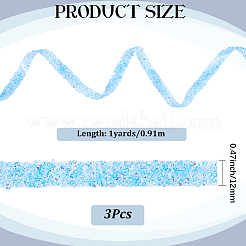 Самоклеящиеся смоляные стразы и пластиковая лента&nbsp;DIY-WH20081-008B