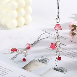 Мобильные ремни из стекла и акрила HJEW-SW00079-06