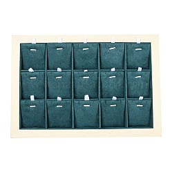 Espositori pendenti in tessuto in microfibra a 15 slot&nbsp;PDIS-E001-01