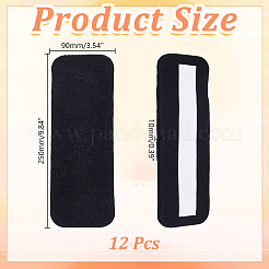 天井ファン用コットン活性炭エアフィルターパッド12個  接着剤付き  長方形  250x90x8.5~10mm&nbsp;AJEW-AR0005-41A