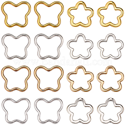 80 шт. 8-х стилевая рамка из цинкового сплава&nbsp;FIND-SP0020-76