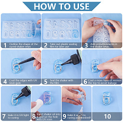 DIY 1 Stück Nummer 0~9 Silikon-Shake-Formen&nbsp;DIY-OC0011-85