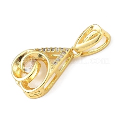 Латунные микро проложить кубического циркония подвески&nbsp;KK-D357-25G