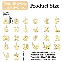 26шт 26 стиля латунные подвески&nbsp;KK-YW0002-97