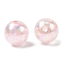 Цвет AB прозрачный хрустят круглый акриловые бусины&nbsp;CACR-S006-01