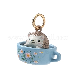 Pendentifs en laiton peints à la bombe et imprimés aux UV&nbsp;KK-CBA6775-01I