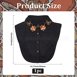 Съемные воротники из полиэстера AJEW-WH20816-027