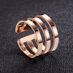 Мода 3 петли 925 манжета из стерлингового серебра хвост кольцо JR207A