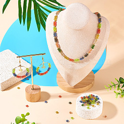 80 г 8-х цветных акриловых бусин&nbsp;SACR-TA0001-19