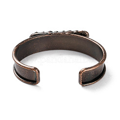 Открытые браслеты-манжеты из натурального кианита&nbsp;BJEW-A015-01R