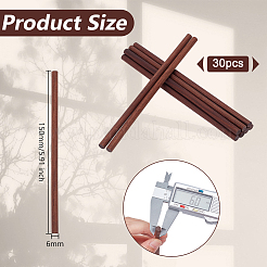 30 шт. палочки для поделок из черного ореха&nbsp;WOOD-OC0004-28