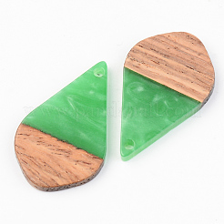 Подвески из непрозрачной смолы и ореха&nbsp;RESI-S389-035A-C03