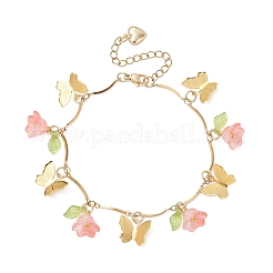 Браслеты из изогнутых звеньев цепи из нержавеющей стали 304 BJEW-JB12458-01