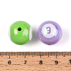 Спортивные УФ-покрытия непрозрачные акриловые бусины PACR-N016-04