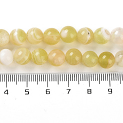 Chapelets de perles en agate à rayures naturelles/agates à bandes&nbsp;G-Z060-A01-B20