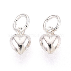 925 стерлингового серебра подвески сердца STER-T008-32S-05