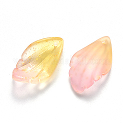 Осенняя тема двухцветная роспись распылением стеклянных подвесок GLAA-T016-11A