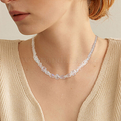 Стеклянные бусины с гальваническим покрытием &nbsp;EGLA-DC0001-15