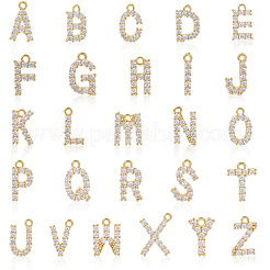 1 комплект латунных подвесок с микропаве из прозрачного кубического циркония KK-SC0006-12