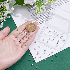 60шт латунные обжимные бусины&nbsp;KK-UN0005-27