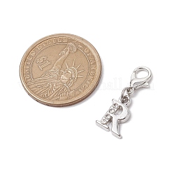 26 шт. подвеска с буквой a~z из сплава и стразами&nbsp;HJEW-JM02651