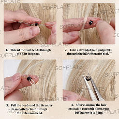 500 paio di polsini in silicone per capelli&nbsp;OHAR-SP0001-14B