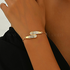 Браслеты-слайдеры с прозрачным кубическим цирконием из латуни с микропаве IW9217