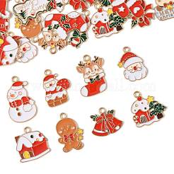 30шт 15 стиля подвески из сплава с эмалью&nbsp;ENAM-FS0003-52A