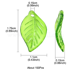 Прозрачные акриловые подвески TACR-YW0001-63