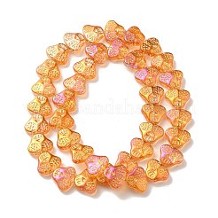 Прозрачные стеклянные бусины гальваническим пряди&nbsp;LS-EGLA-F158-HR01