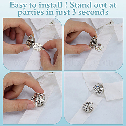 4 шт. запонки из сплава DIY-FG0007-78